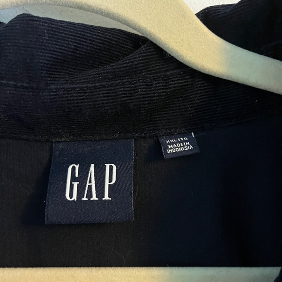 Gap Puffed Sleeve Corduroy Mini Dress, Navy, XXL - Picture 4 of 7